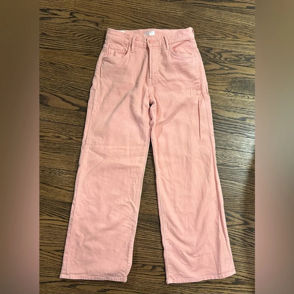 Mother Denim The Mid Rise Maven Ankle in Candlelight Peach, Size 25 - Picture 2 of 8